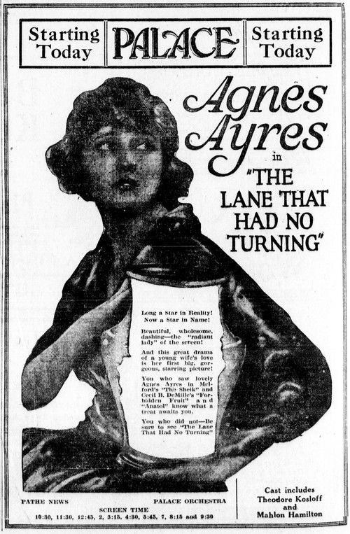 The Lane That Had No Turning (1922) poster