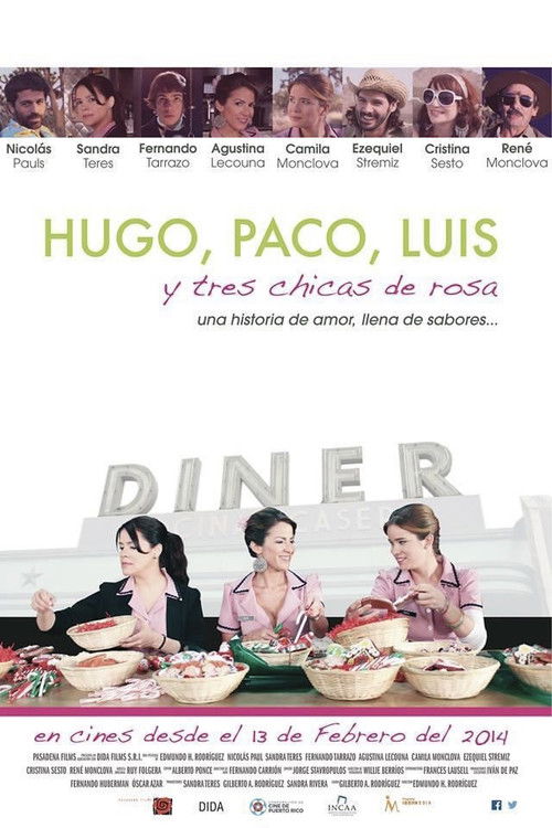 Hugo, Paco, Luis y tres chicas de rosa (2014) poster