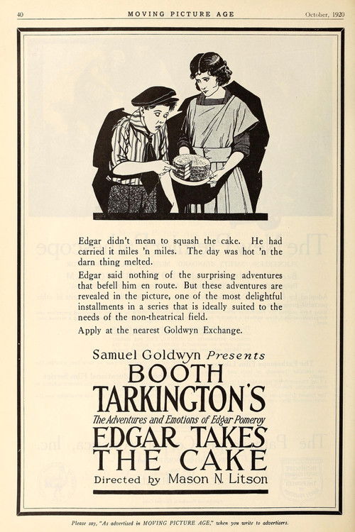 Edgar Takes the Cake (1920) poster