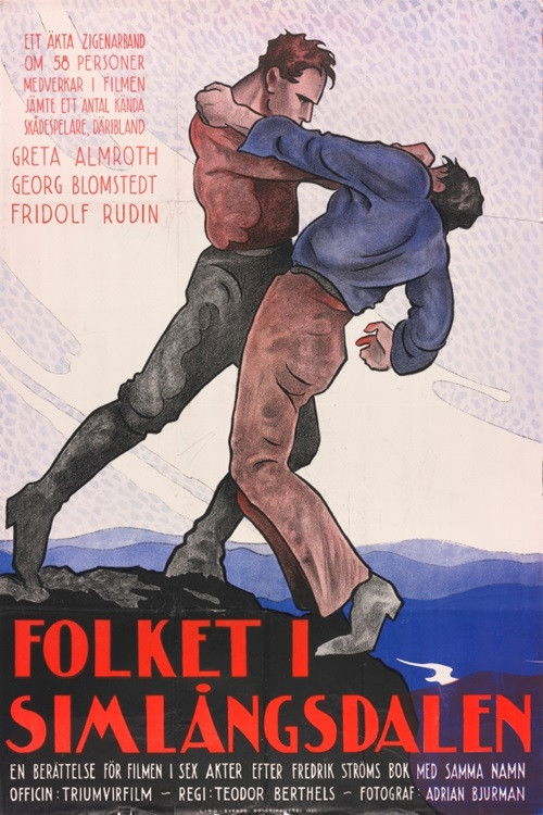 Folket i Simlångsdalen (1924) poster