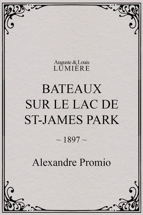 Bateaux sur le lac de St-James Park (1897) poster
