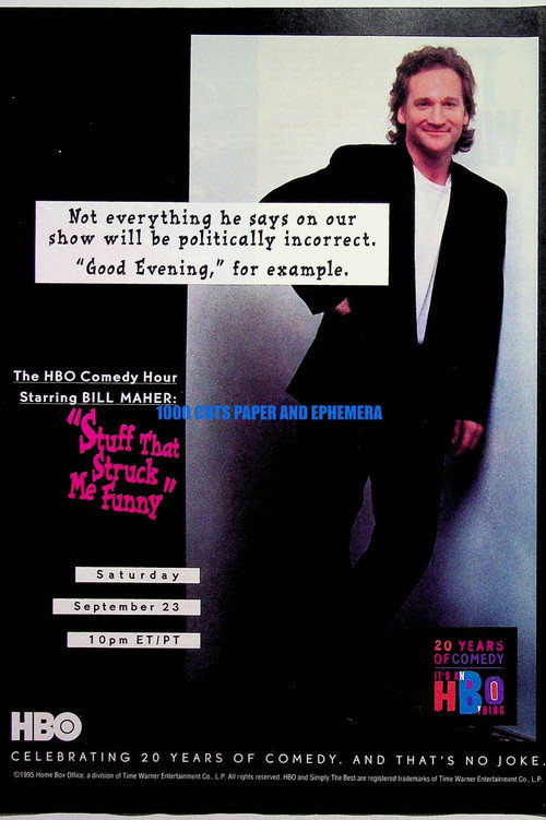 Bill Maher: Stuff That Struck Me Funny (1995) poster