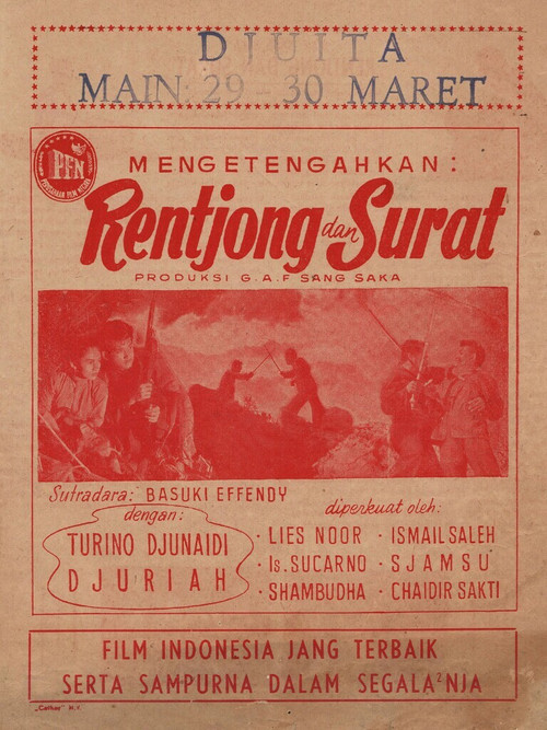 Rentjong dan Surat (1953) poster