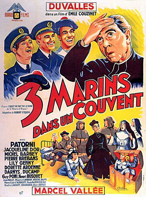 Trois marins dans un couvent (1950) poster