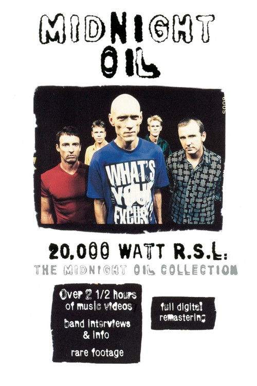 Midnight Oil - 20,000 Watt R.S.L. (1998) poster