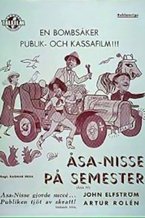 Åsa-Nisse på semester (1953) poster