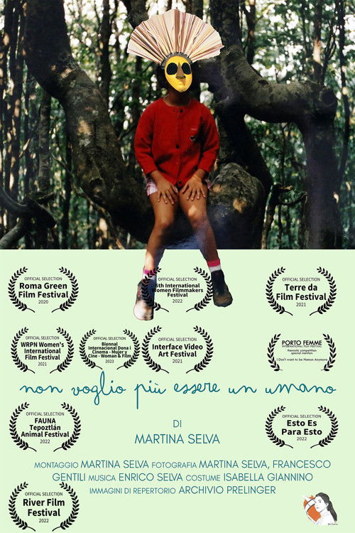 Non voglio più essere un umano poster