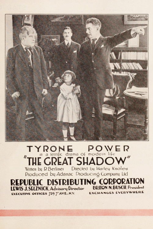 The Great Shadow (1920) poster