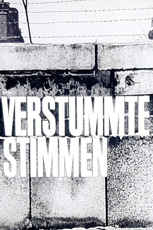 Verstummte Stimmen (1962) poster
