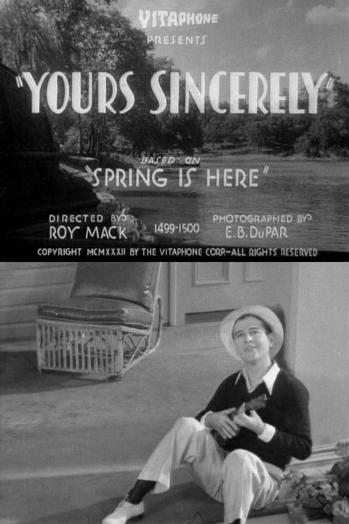 Yours Sincerely (1933) poster