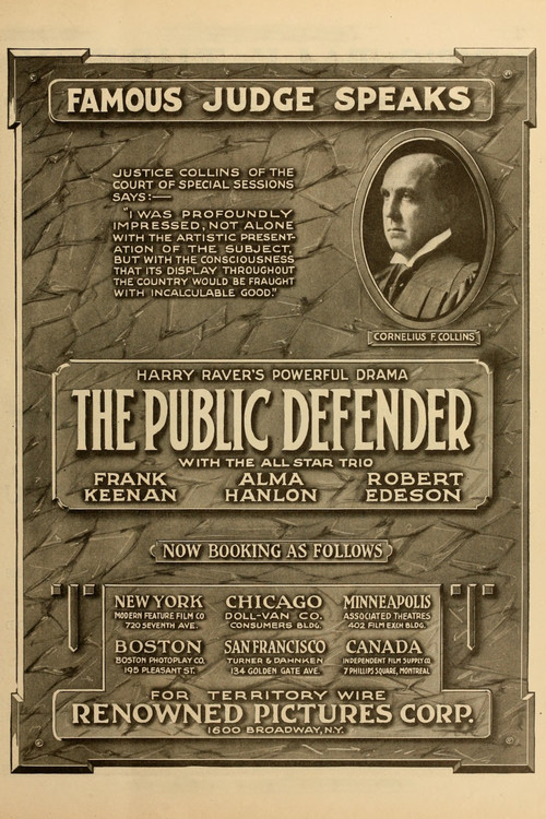 The Public Defender (1917) poster