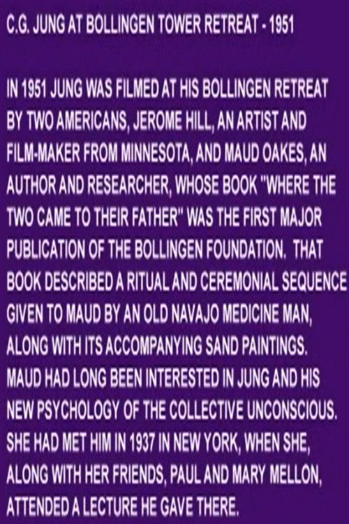 C. G. Jung at Bollingen Tower Retreat (1951) poster