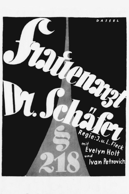 Frauenarzt Dr. Schäfer (1928) poster