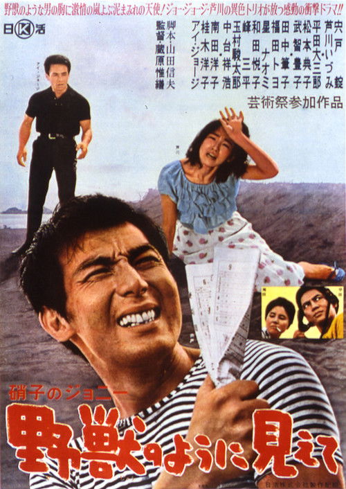 硝子のジョニー　野獣のように見えて (1962) poster
