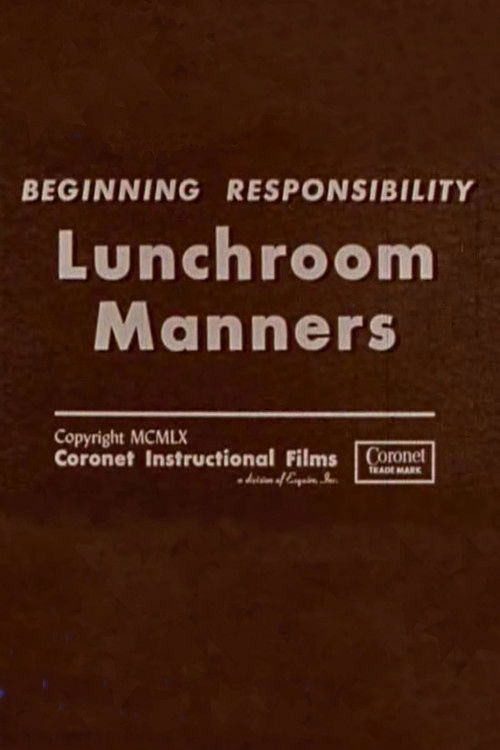 Lunchroom Manners (1960) poster