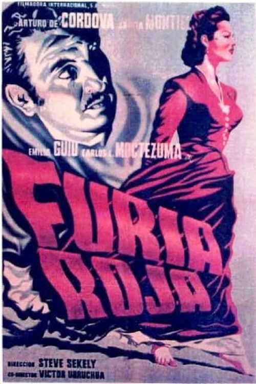Furia roja (1951) poster