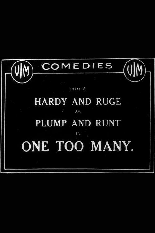One Too Many (1916) poster