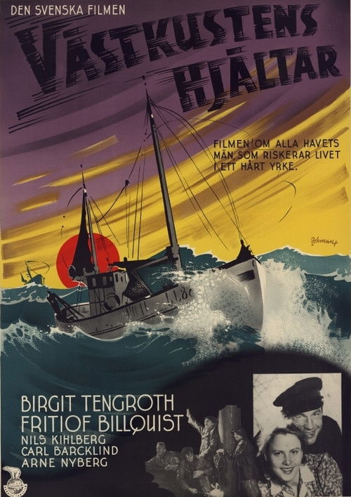 Västkustens hjältar (1940) poster