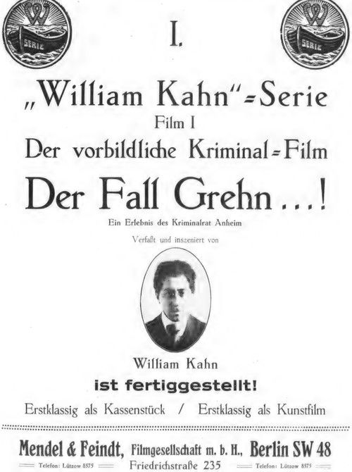 Der Fall Grehn (1916) poster