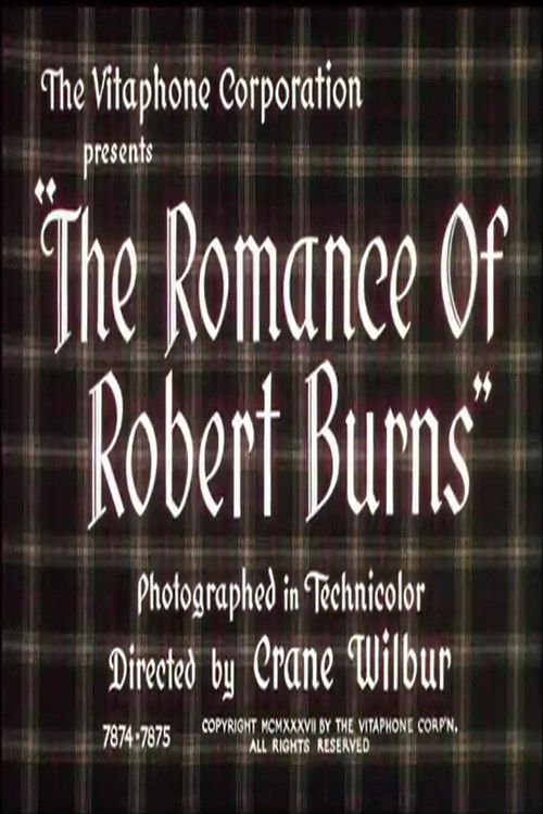 The Romance Of Robert Burns (1937) poster
