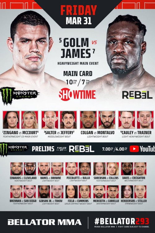 Bellator 293: Golm vs. James (2023) poster