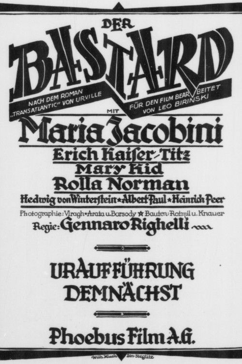 Der Bastard (1925) poster