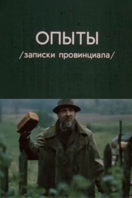 Experiments. Notes of a Provincial (1986) poster