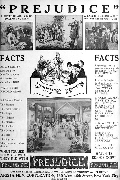 Prejudice (1922) poster