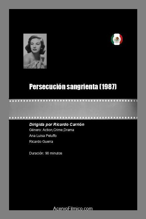 Persecución sangrienta (1987) poster