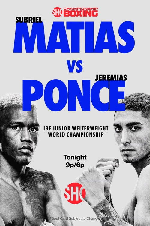 Subriel Matias vs. Jeremias Ponce (2023) poster