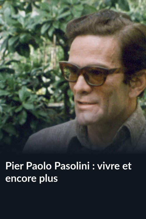 Pier Paolo Pasolini : vivre et encore plus (1976) poster