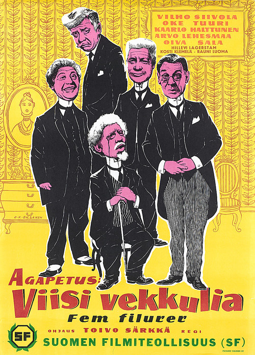 Viisi vekkulia (1956) poster