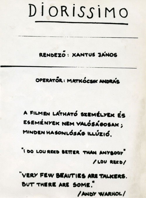 Diorissimo (1980) poster