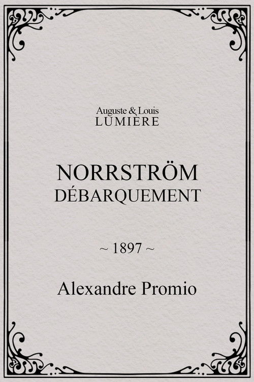 Norrström : débarquement (1897) poster