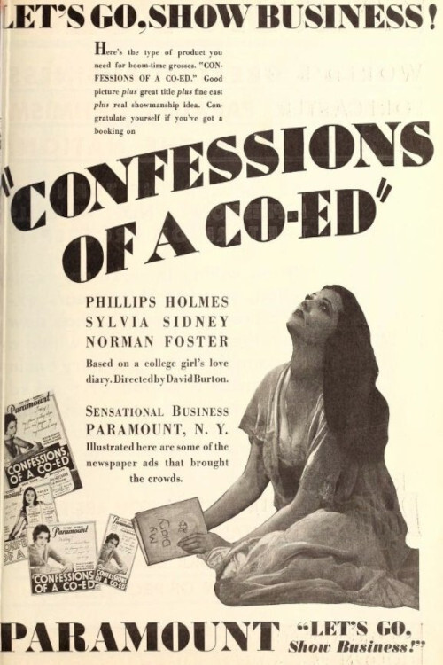 Confessions of a Co-Ed (1931) poster