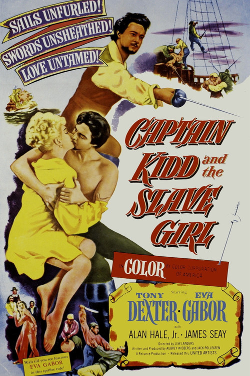 Captain Kidd and the Slave Girl (1954) poster