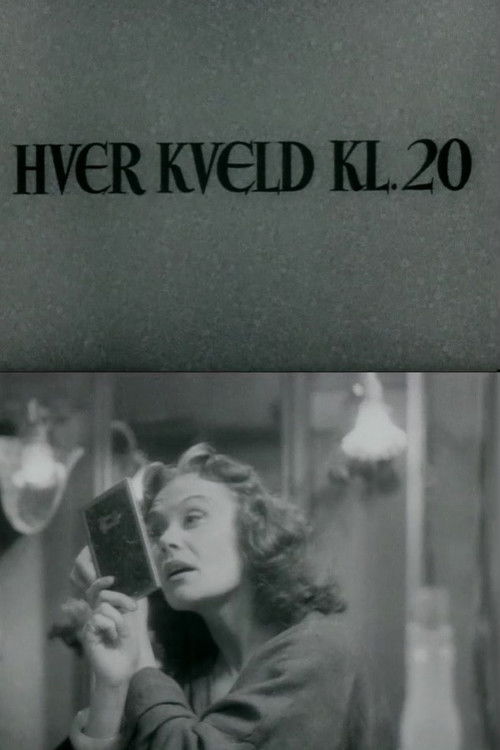 Oslofilm: Hver kveld kl. 20 (1952) poster