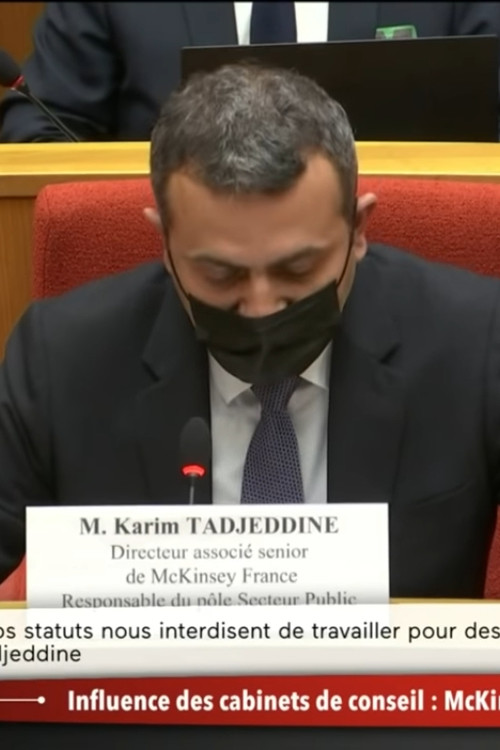 Influence des cabinets de conseil : McKinsey devant la commission d'enquête du Sénat (2022) poster