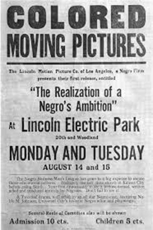 The Realization of a Negro's Ambition (1916) poster