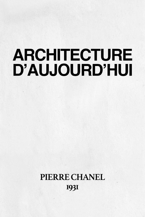 L'Architecture d'Aujourd'hui (1930) poster