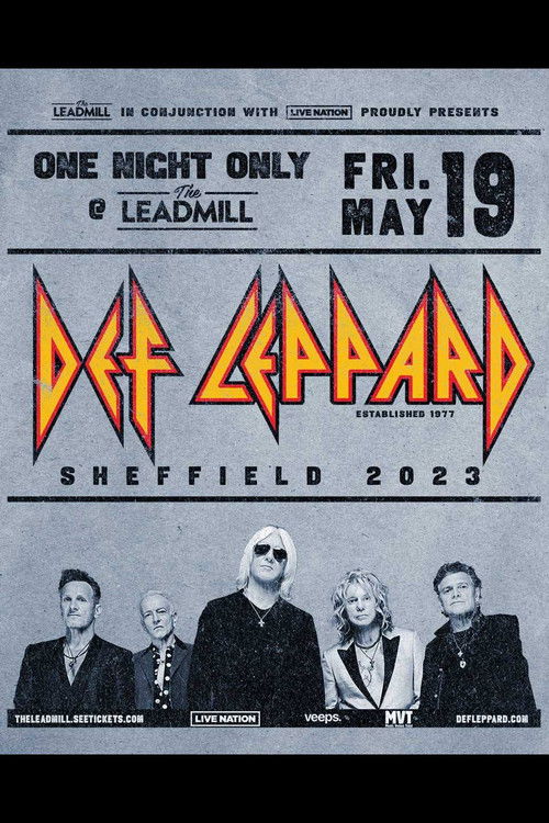 Def Leppard - Live at The Leadmill (2023) poster