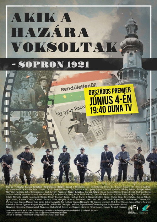 Akik a hazára voksoltak - Sopron 1921 (2022) poster