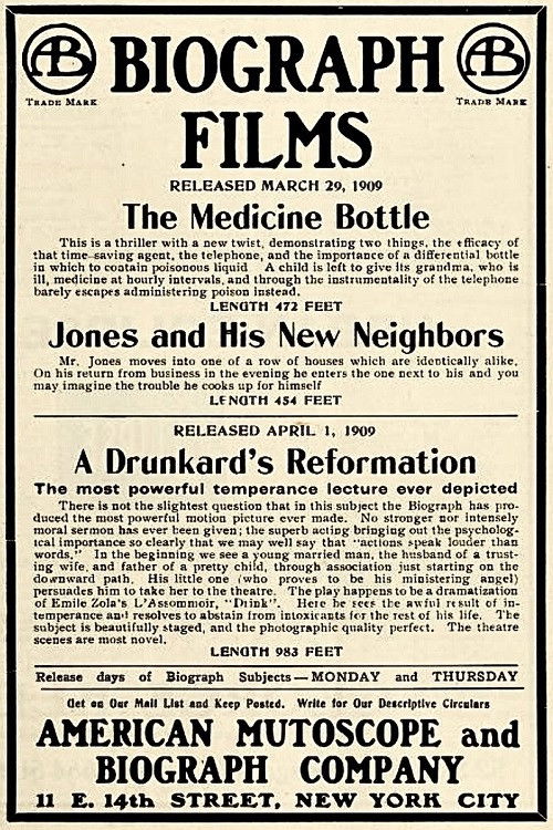 The Medicine Bottle (1909) poster