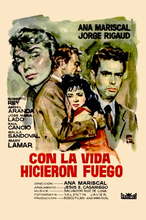 Con la vida hicieron fuego (1959) poster