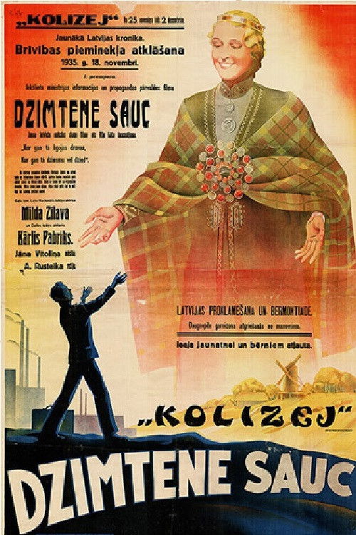 Dzimtene sauc (1935) poster