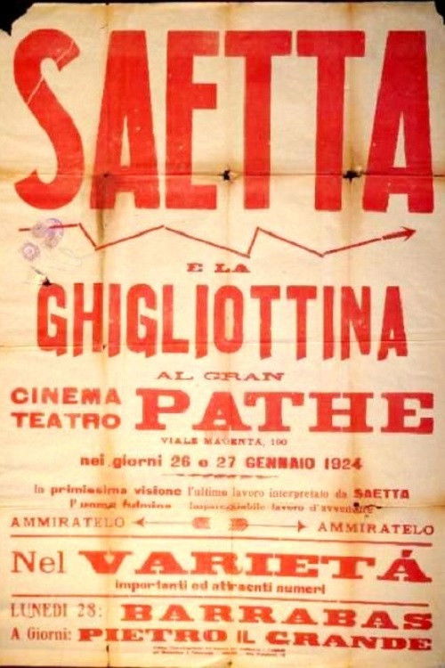 Saetta e la ghigliottina (1923) poster