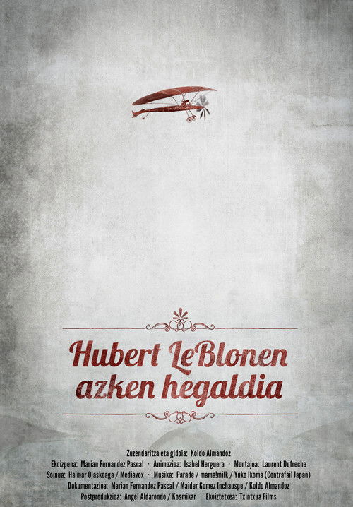 Hubert Le Blon's Last Flight (2014) poster