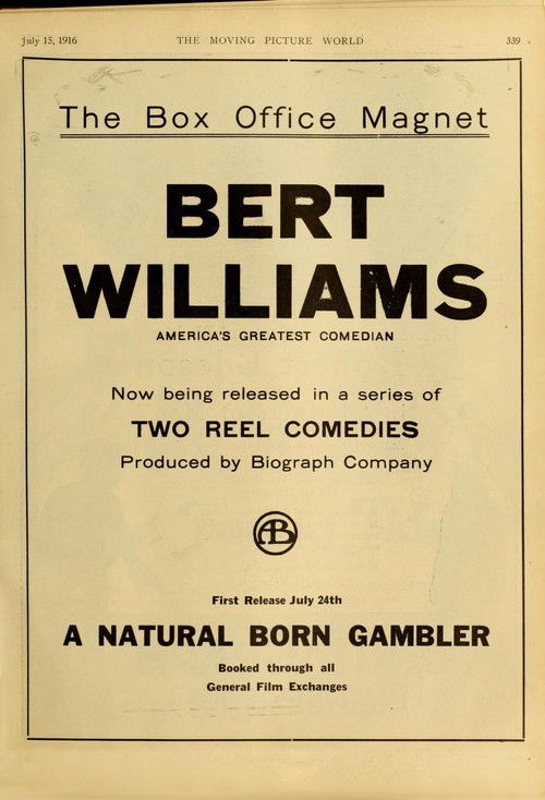 A Natural Born Gambler (1916) poster