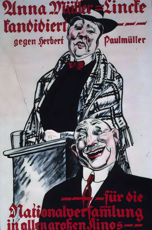 Anna-Müller Lincke kandidiert (1919) poster