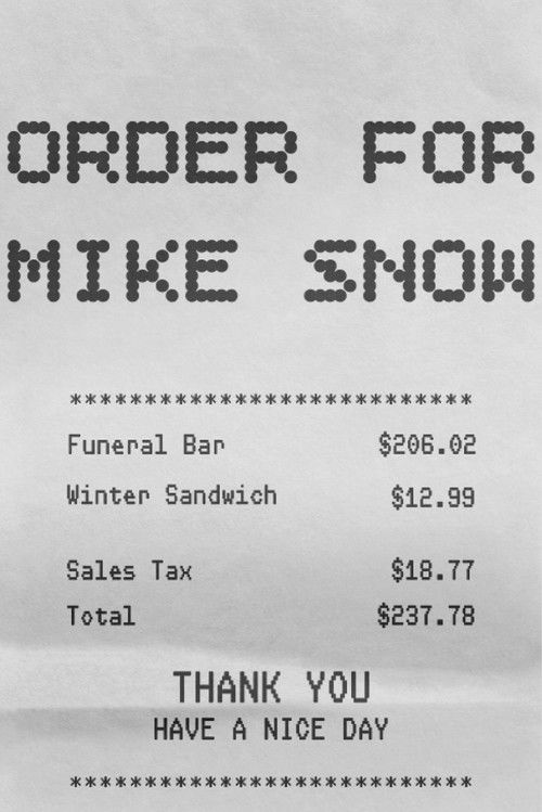 Order for Mike Snow (2026) poster